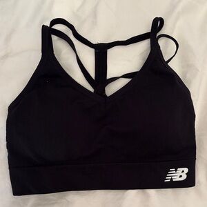 New Balance Women's Strappy Black Sports Bra - Size Small
